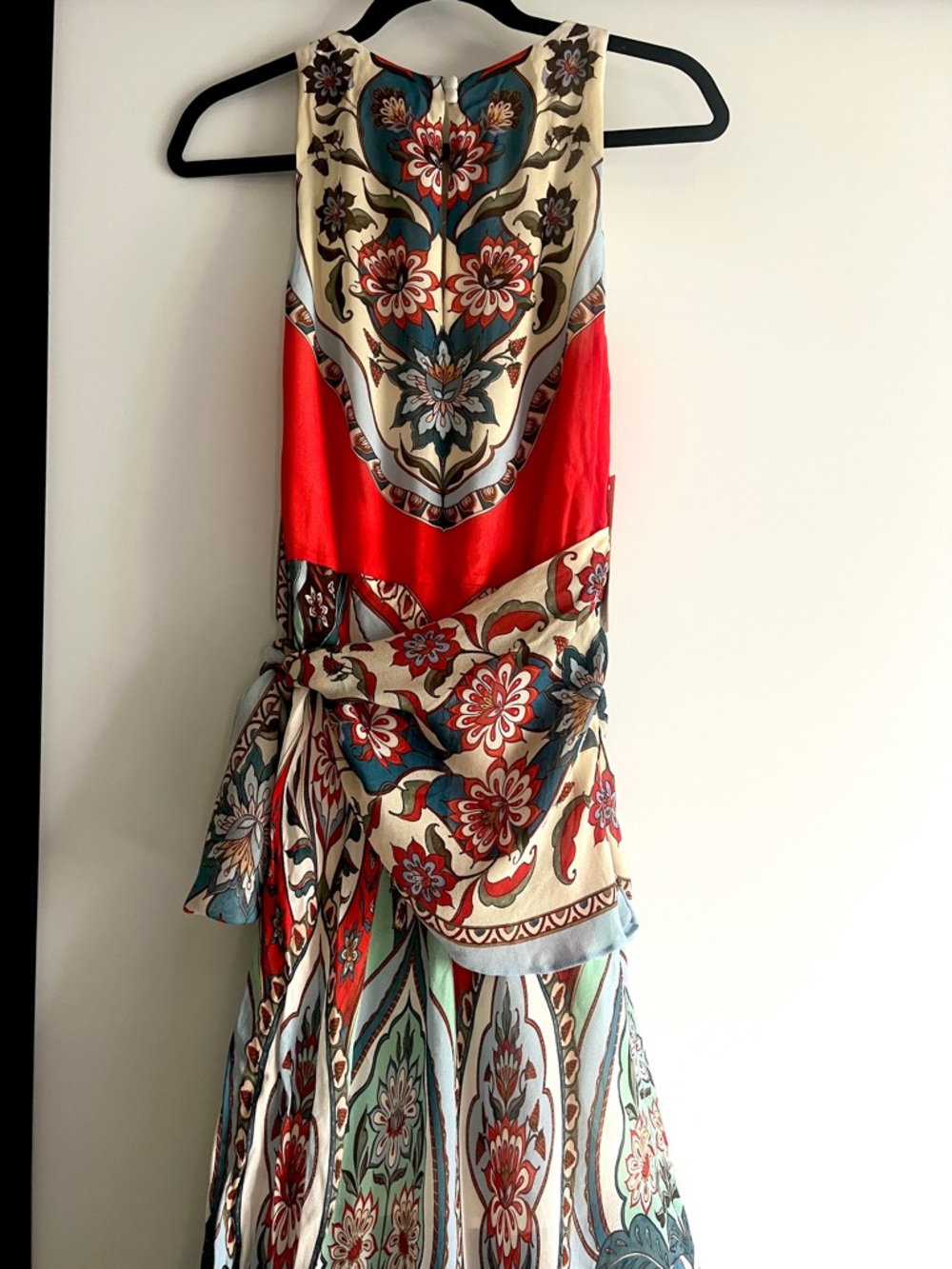 FARM Rio x Anthropologie Tie Scarf Printed Maxi Dress Size Small NWT - Picture 12 of 12
